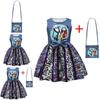 The Nightmare Before Christmas Halloween Princess Dress With Bow And Bag For Girls Age 3 To 8
