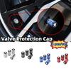 REOY4 4pcs Knurling Car Wheel Tire Valve Dustproof Protection Cap For Skoda Fabia Kamiq Superb MK3 VisionS Yeti Scala Enyaq-iV