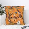 Curious George Monkey Square Pillow Cases Cushion Cover Vintage Polyester Decorative Pillowcase For Home 45*45Cm