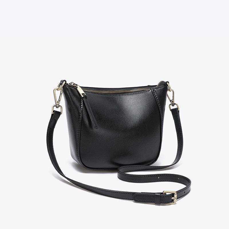 Genuine Leather Women's Small Handbag 2025: Autumn/Winter Coin Purse Versatile Fashion Shoulder Crossbody Bag
