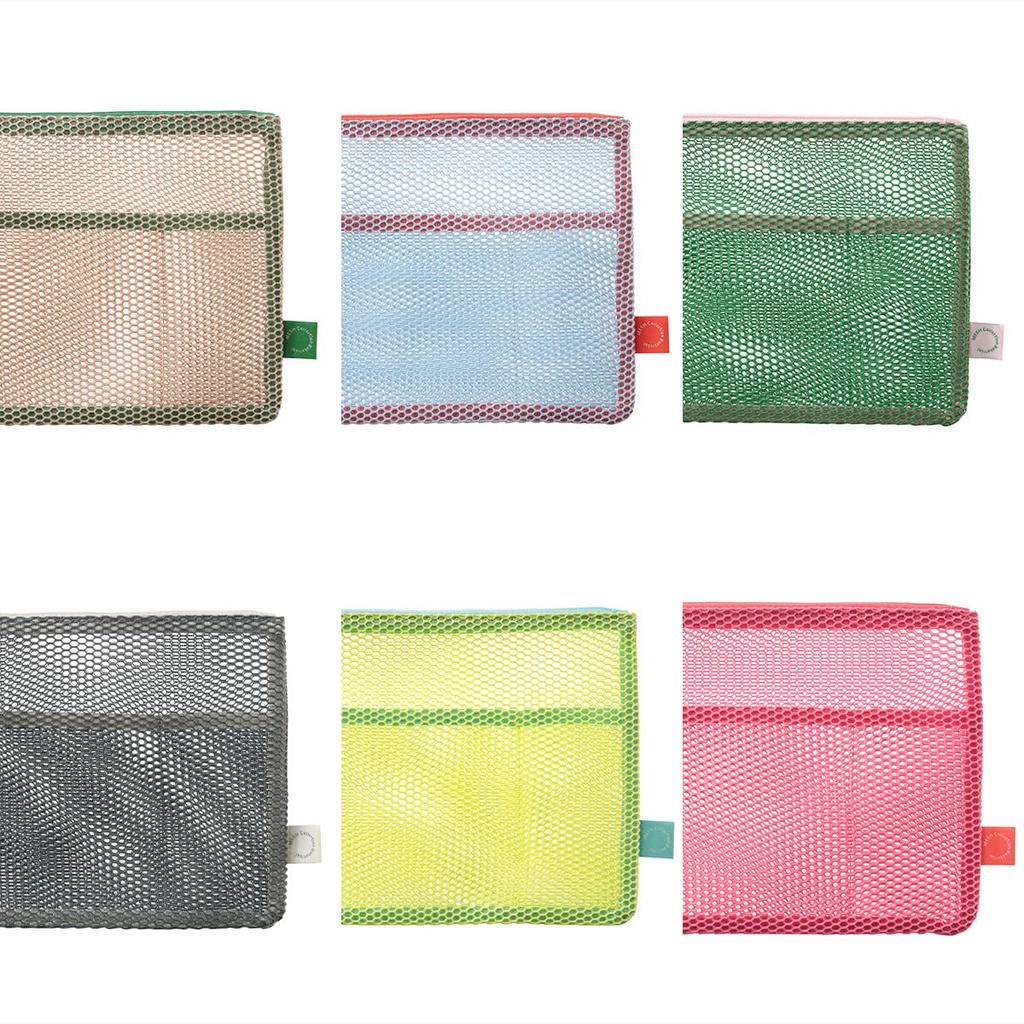 Mesh Collection Flat Pouch A5 Sunrise Blue Marks MSH-PO22-BL