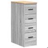 VidaXL Armoire de rangement de garage sonoma gris 30x51x85 cm bois pin, armoire, armoire à outils, armoire basse, armoire de 860585