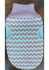 Double-Sided Exfoliating Bath Mitt with Water Wave Pattern and Thumb Hole for Back Scrubbing