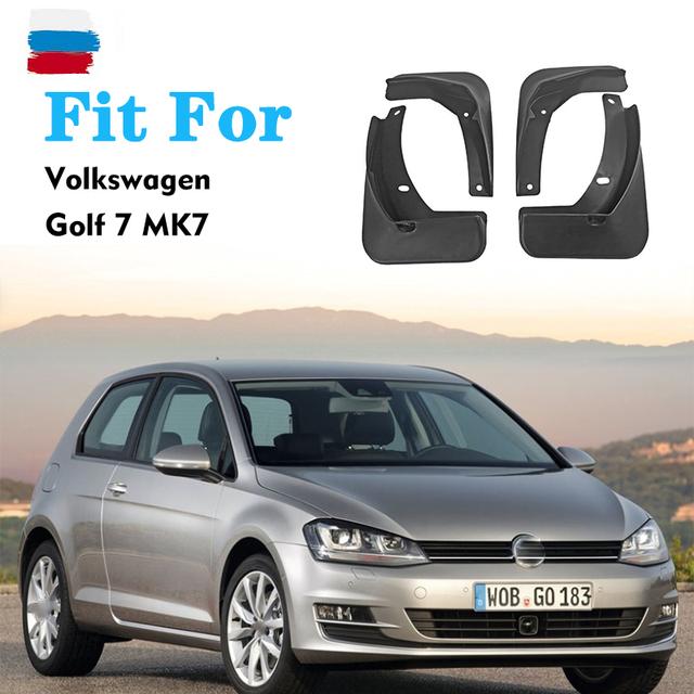 FOR Volkswagen VW Golf 7 MK7 Rline GTI Mudguards Fender Mudflaps Car Accessories Mud Flap Guards Splash Front Rear 4pcs Mudguard