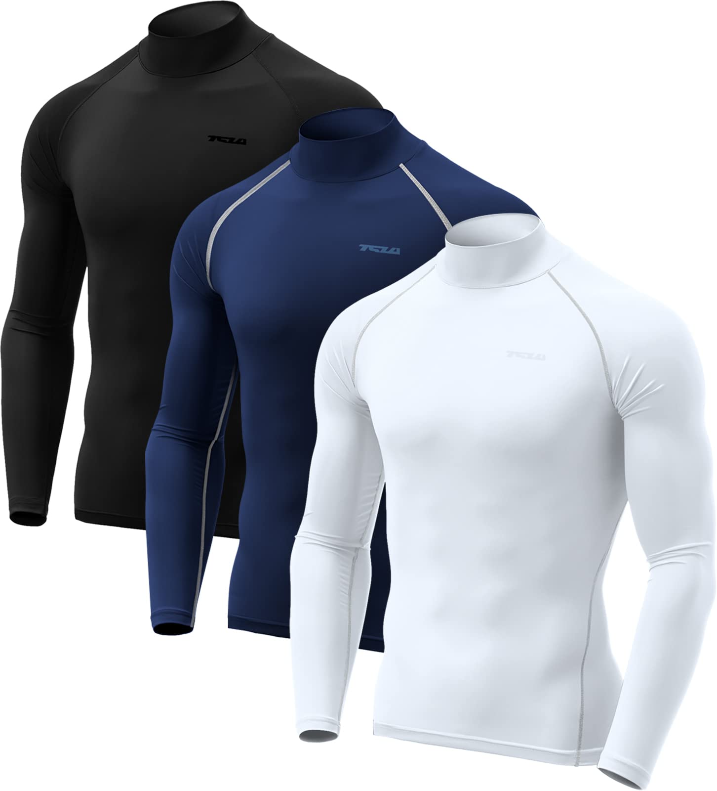 

Tesla Compression Wear Set High UV Long Sports Compression Sports Base Layer Men s 3-Piece (JPB MUT22-JPV_M) - Neck, Stretchy, Protection,