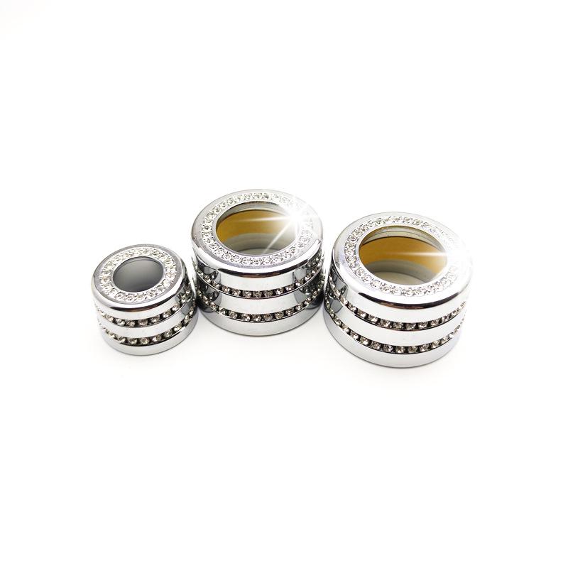 Baoma 5, 6, 7 Series Center Console Audio Knob Diamond Ring Decoration in Gold