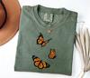 Butterfly Comfort Colors® Tee, Monarch Butterfly Shirt, Nature Lover Boho Tshirt, Wildlife Insect Lover Gift, Aesthetic Monarch Insect Tee