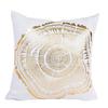 Gold Foil Printing Pillow Case Sofa Waist Throw Cushion Cover Home Decor 