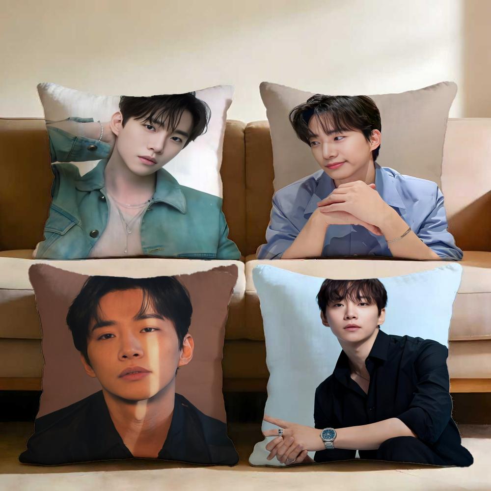 Kpop Lee J-Junho Povlak na polštářek Víceúčelový povlak na polštář pro domov a auto - Oboustranný, měkký a odolný pro každodenní použití