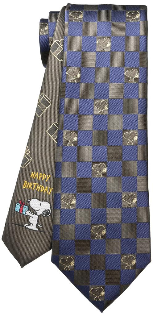 Peanuts Snoopy Tie PND48167 Brown SNOOPY Business Brand Tie Gift