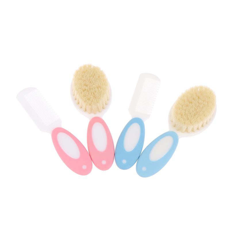 Brosse à cheveux Portable et douce pour nouveau-né, peigne pour enfants et enfants, 2 pièces/ensemble