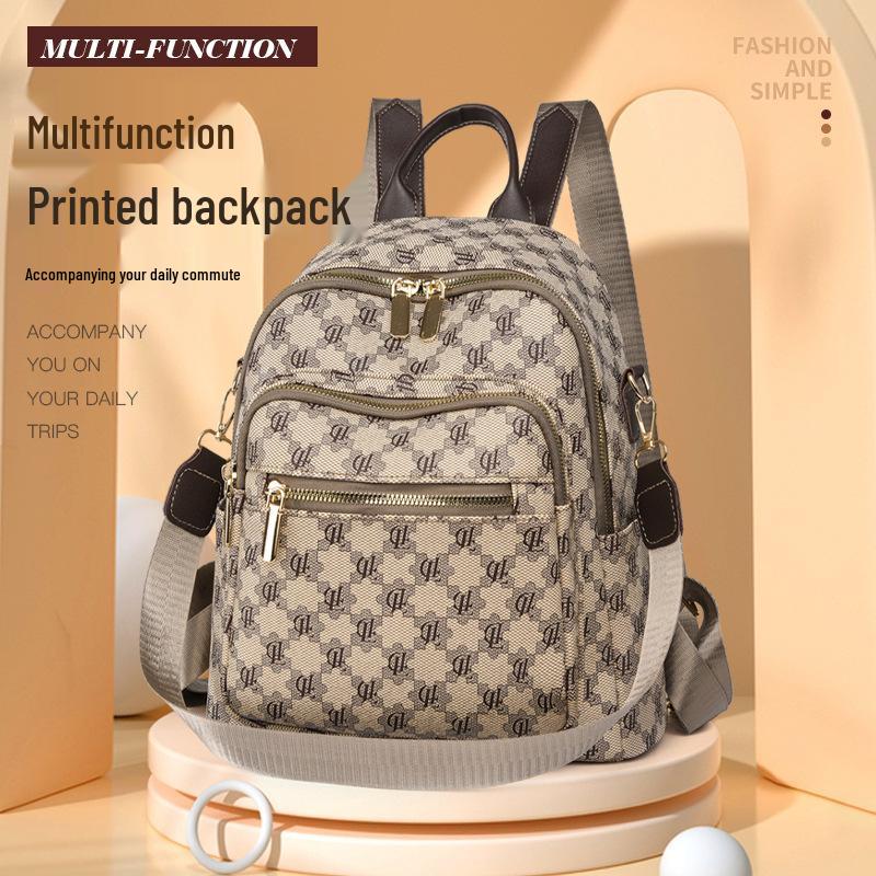 Women's Retro Korean-Style Textured PU Backpack - Casual Daily Travel Schoolbag