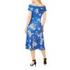 Mela London Womens/Ladies Floral Off Shoulder Midi Dress
