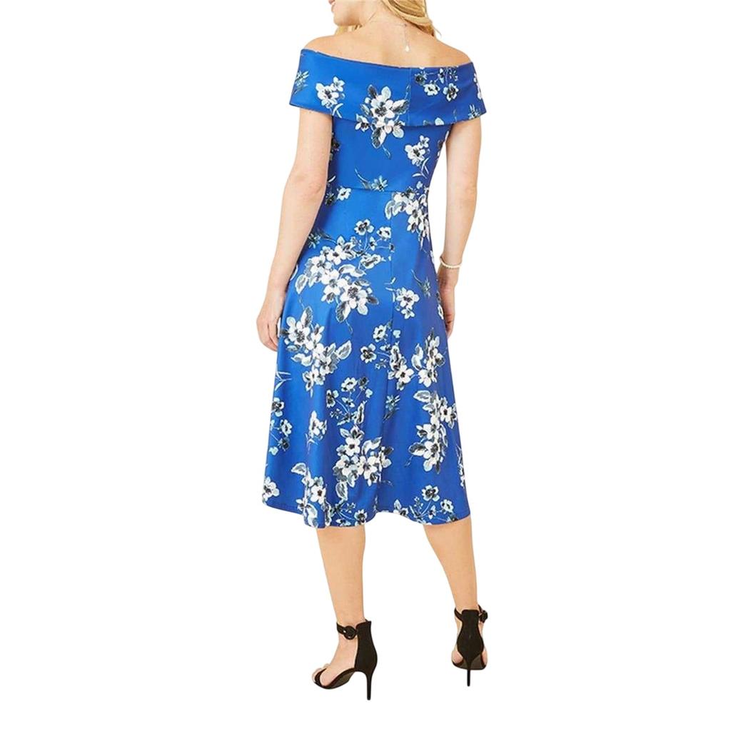 Mela London Womens/Ladies Floral Off Shoulder Midi Dress