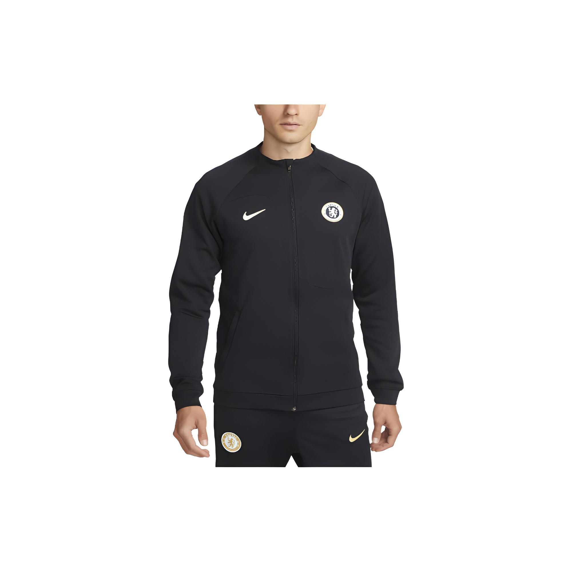 Nike Chelsea FC Academy Pro Full-Zip Knit Jacket  Black  Men s DV5046-426 M
