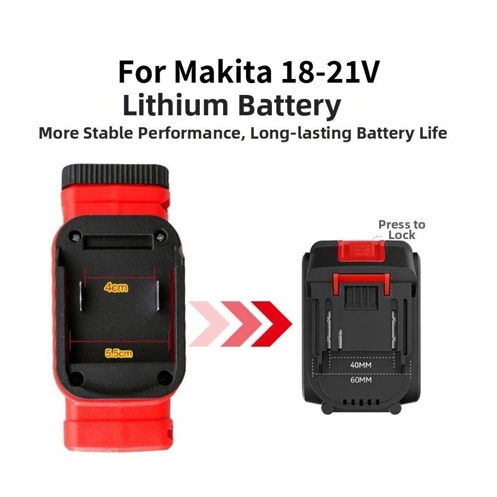 With LED Work Light Battery Power Inverter for Makita 18V Battery Battery Inverter Adapter