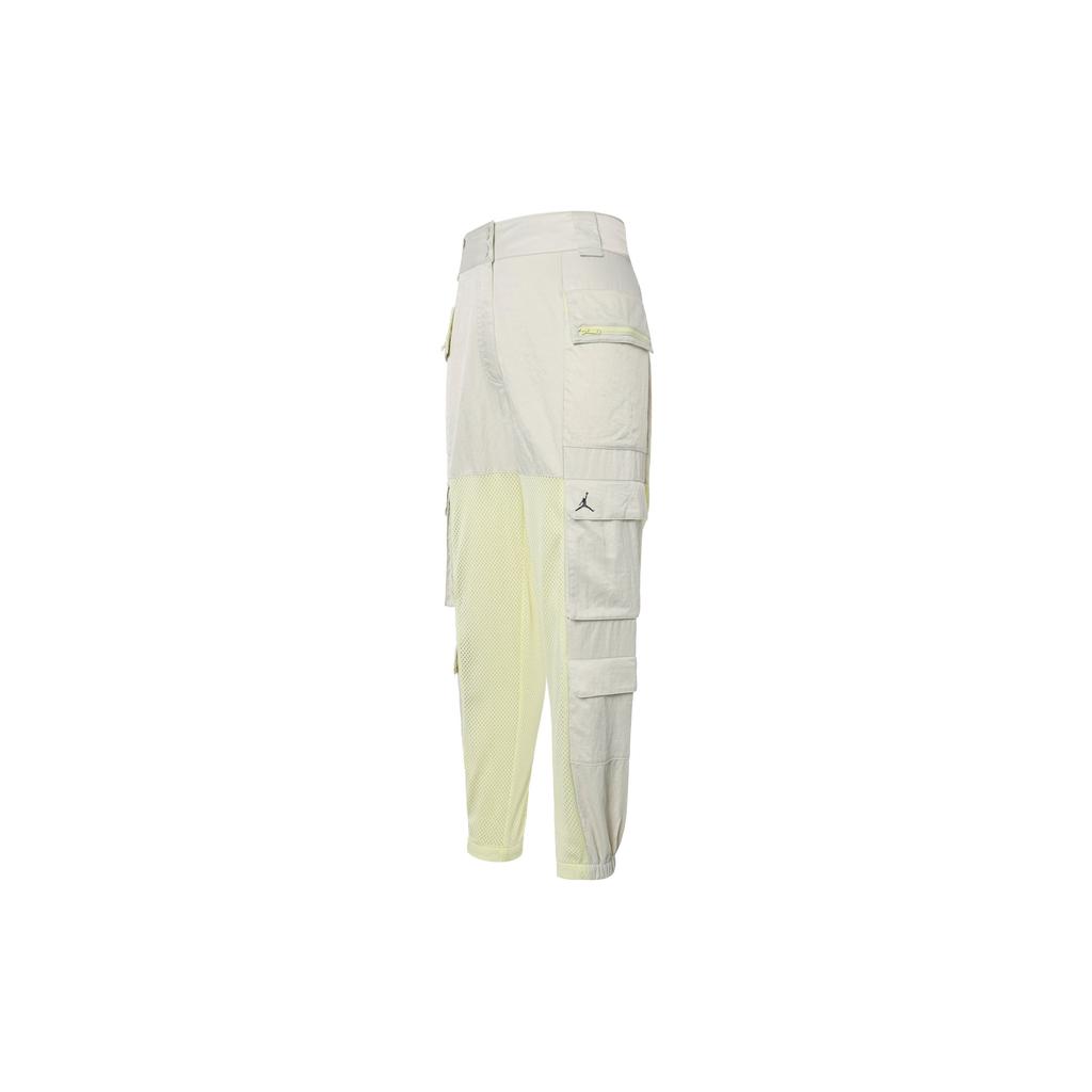 Jordan Heatwave Utility Color Block Multi Pocket Mesh Casual Pants Women pants White DD0281-072
