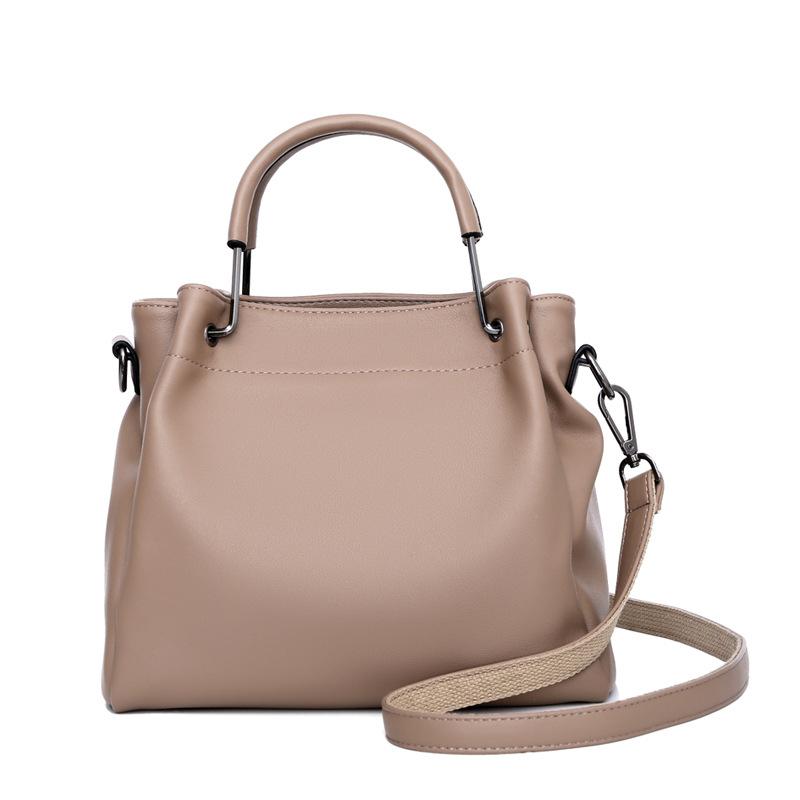 

Bag women s bag 2025 new casual soft leather bucket bag commuting crossbody large capacity versatile trendy handbag хаки