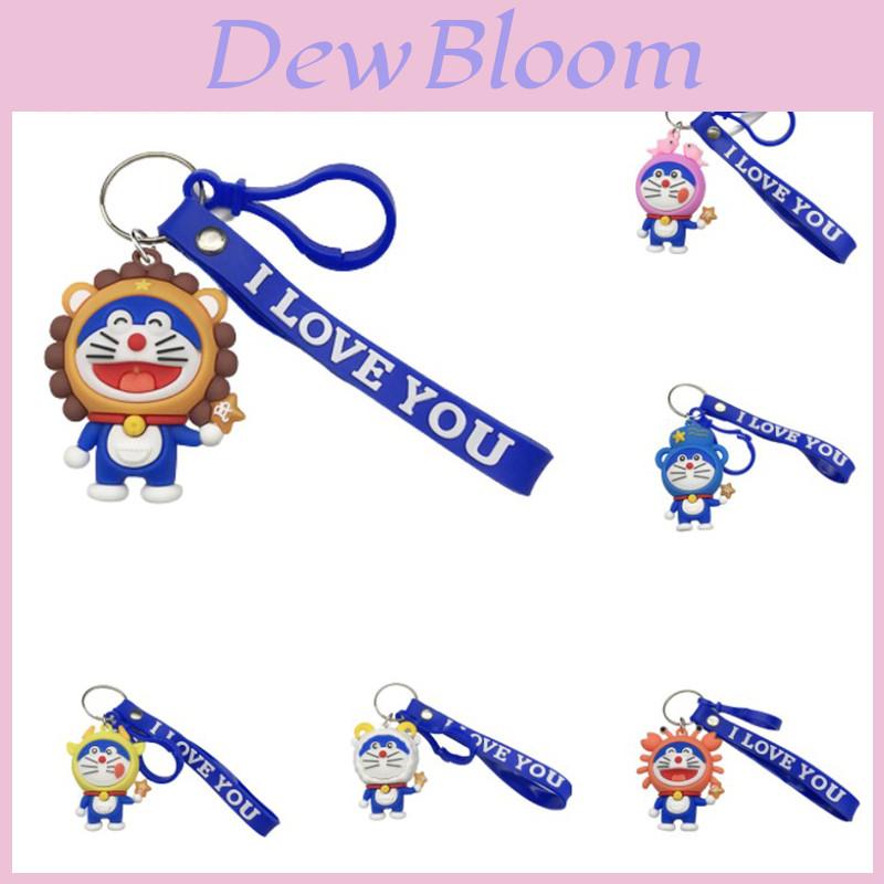 Cute Doraemon Toy Figures Keychain Bag Pendant For Kids Birthday Gift Anime Fans