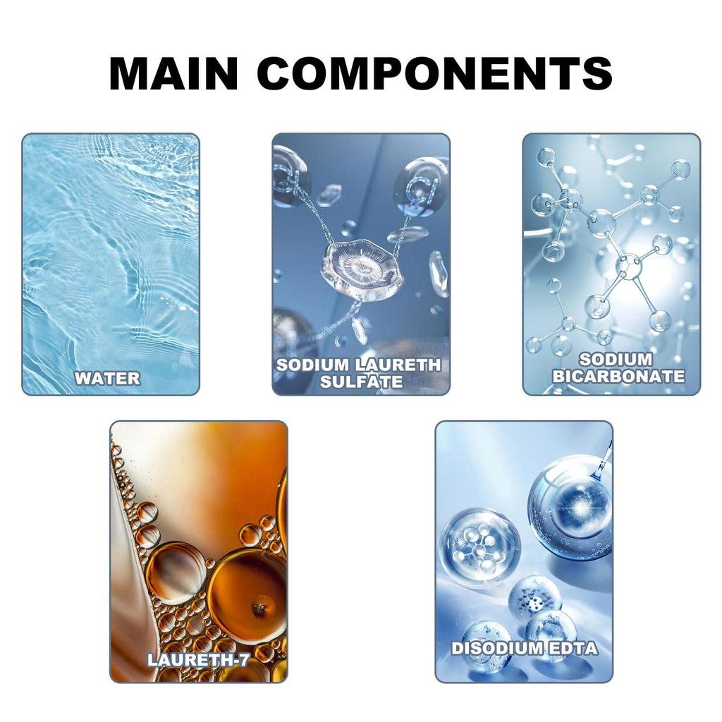 Homonth Car Interior Dry Cleaning Agent (100ml + Sponge) - Car Cleaning, Refurbishing, and Stain Removal