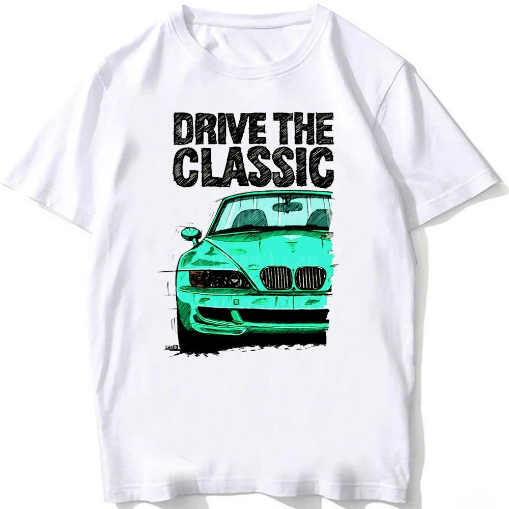 New Summer Men Short Sleeve Drive The Classic Z3 M Coupe Sport T-Shirt Hip Hop Boy Casual White Tees 90's Harajuku Tops