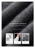 Women's Minimalist Rolled-Edge Cashmere Sweater - Semi-High Neck, Loose Fit, Slimming, Long Sleeve Knitted Base Layer
