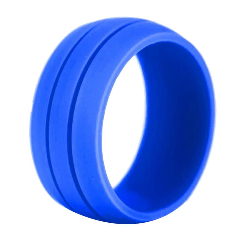3pcs Silicone Wedding Rings Environmental Cool Comfortable Ring Band Described