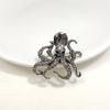 Sparkly Octopus Brooch Rhinestone Octopus Brooch Pin Sea Creature Lapel Pin Accessory for Men Women Ocean Lovers Sweaters Coats Scarves