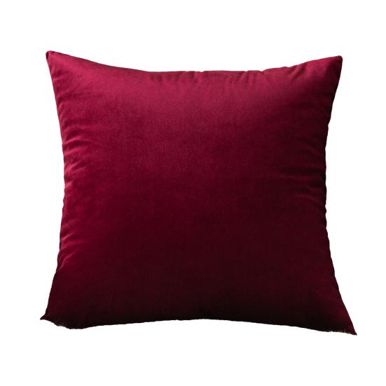 Einfarbige Samt-Kissenhülle, Weiche Plüsch-Kissenhülle, 17,7 x 17,7 Zoll Glatte Samt-Kissenbezug für Sofa, Bett, Büro, Gemütliche Wohnkultur