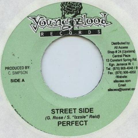7inch Record PERFECT - Street Side Young Blood 2005 Jamaica Reggae, Ska & Dub