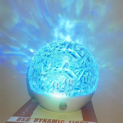 Touch Dimmer LED Spherical Night Light Aurora Water Ripple Projector  Home Ambiances