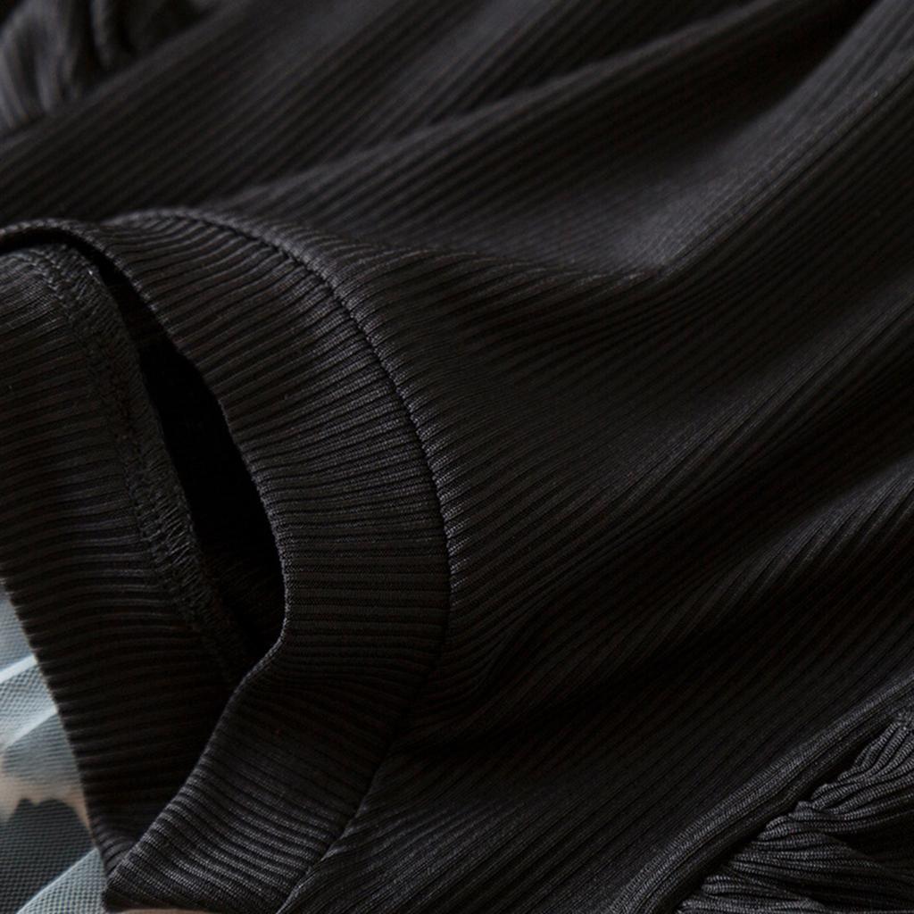 Girls Fashion Cute Rose Mesh Princess Dress Long Sleeve Fly Fly Sleeve Dresses