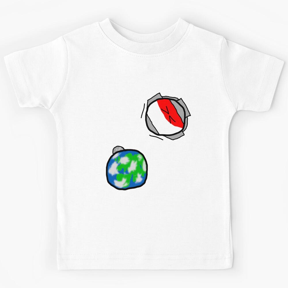 POLANDBALL is into space! Kids T-Shirt 140
