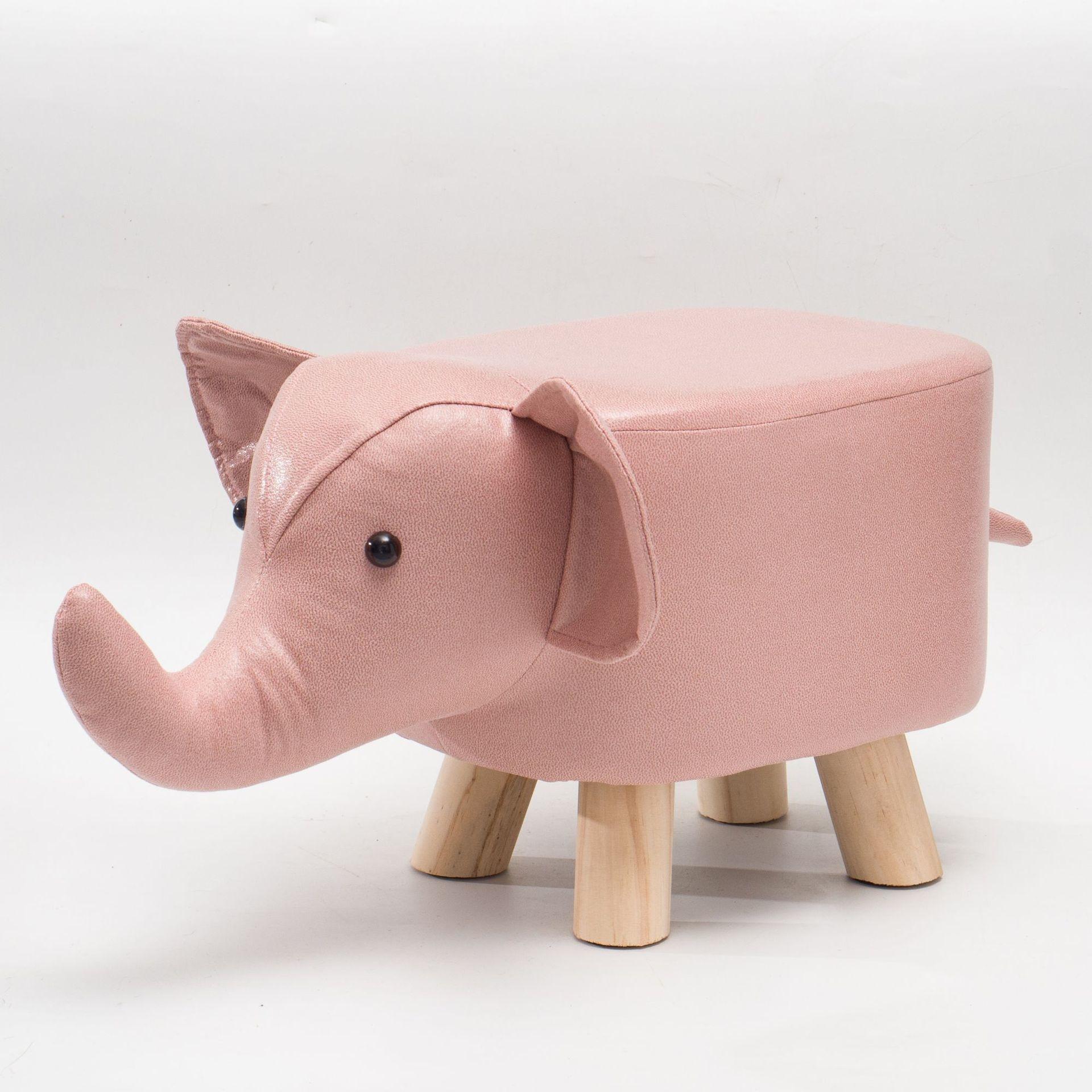 Taburete creativo para niños, estilo nórdico, porche, dibujos animados, cambiador de zapatos, taburete pequeño, sala de estar, taburete bajo de madera con forma de animal