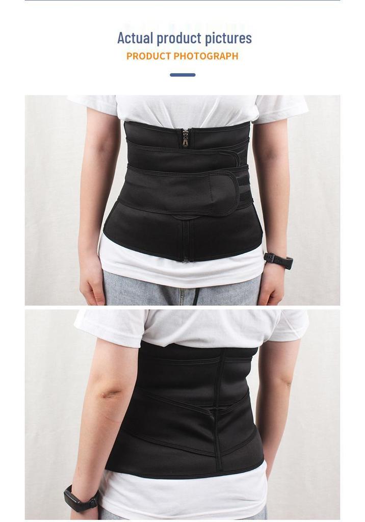 Women's Neoprene Waist Trainer - Zipper Tummy Control Body Shaper for Sports and Beauty