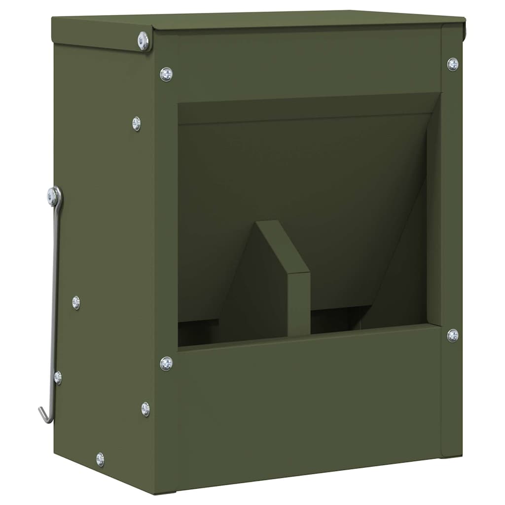 Rabbit Feeder Olive Green 20 X 12.5 X 25 Cm