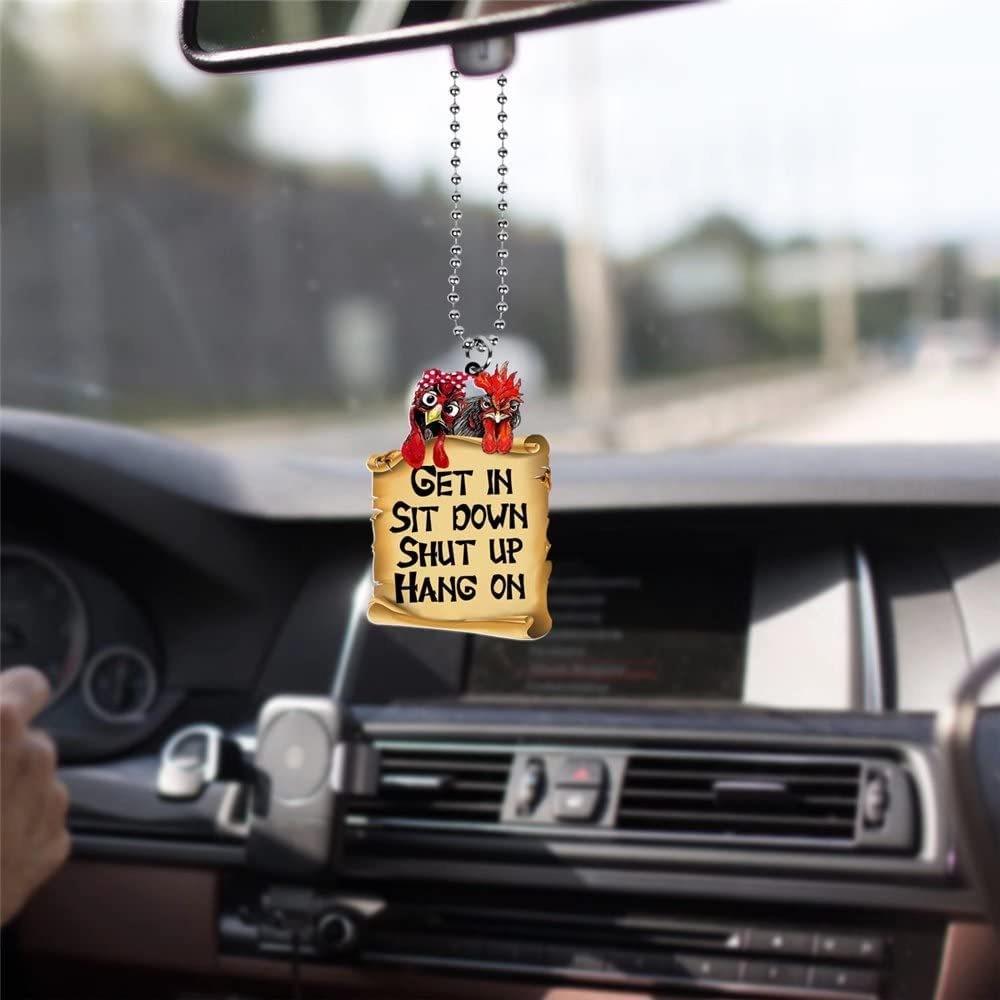 Animal Car Whimsical Hanging Pendant Delightful Acrylic Decor For Auto And Home