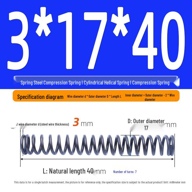 Compression Spring Y-Type Shock Absorbing Coil 3*16/17/18/19/20