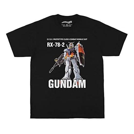 MIERYIER GUNDAM RX-78-2 Anime T-shirt Summer Clothing Cotton Manga Print Sports Tops Short Sleeve Plain Loose Unisex Plus Size Undergarment Commuting