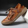 Summer Men's Leather Beach Sandal Sandals, Leather Lightweight Sports Sandals