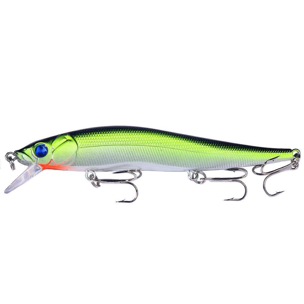 

Long Cast Sinking Minnow13.6g12cmBionic Lure Freshwater and Saltwater Universal Lure New Fishing Bait 12CM-13.6G-4