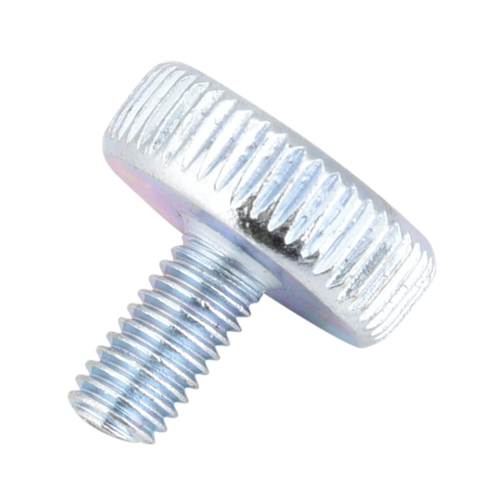 M5 Zinc Plated Carbon Steel Flat Knurled Head Thumb Screws (M5*8; 5pcs)