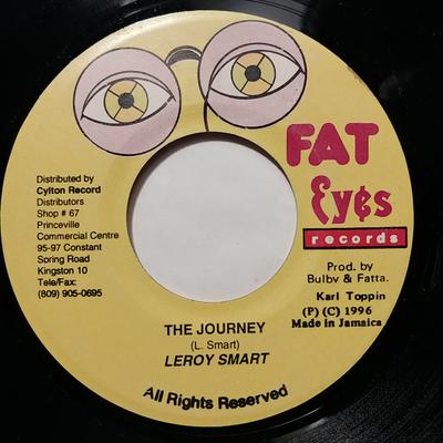 7-Zoll Schallplatte LEROY SMART - The Journey NONE Fat Eyes Record 1996 Jamaika Reggae, Ska & Dub Gebraucht