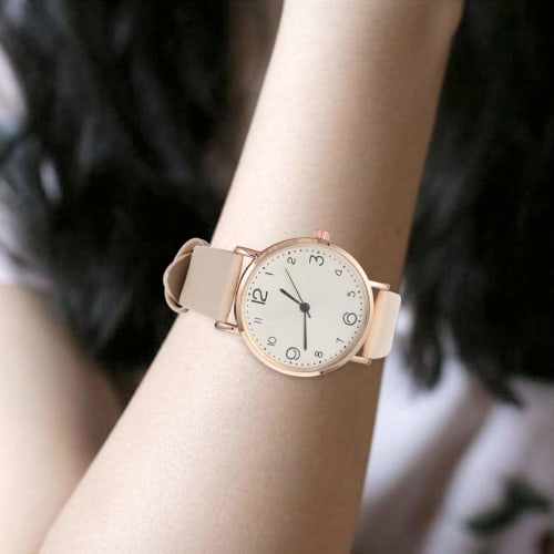 POPETPOP Kids' Watch, Student Watch, Children's Watch, Women's, Waterproof, Leather Strap, Girls, Students