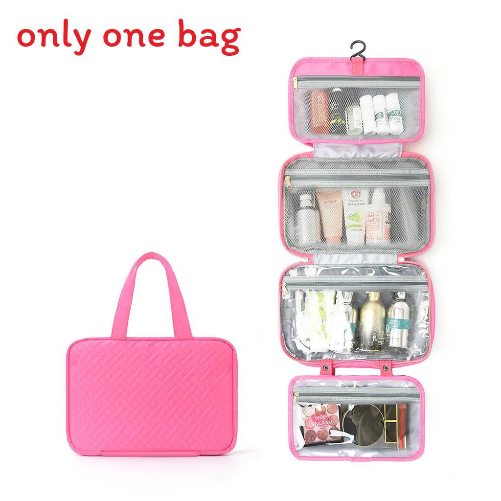 Urban Minimalist Polyester Travel Toiletry Organizer With Multicolor Compartments For Daily Use
