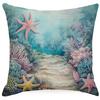 Colorful Marine Life Shell Pillowcase Summer Holiday Beach Hotel Decorative Cushion Cover
