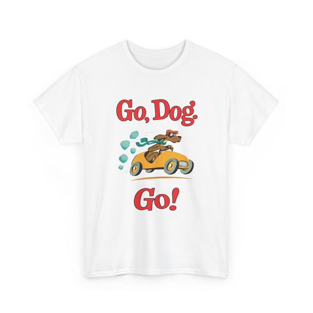 

1961 childrens book go dog go! by pd eastmen illustration tshirt S