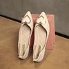 Fashion Women's Fashion Flat Shoes Autumn New Pointed Head Shallow Mouth Metal Buckle Soft Sole Non-slip Low-top Shoes