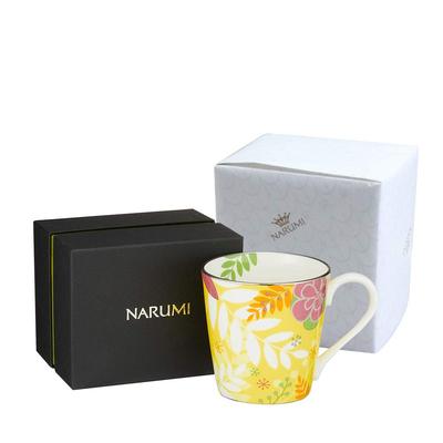 NARUMI Floral Paradise Floral Colorful Perfect for or Any Other Gift Boxed and Product Mug, 290cc, Yellow, Print, Gorgeous, Cute, Stylish, Design,
