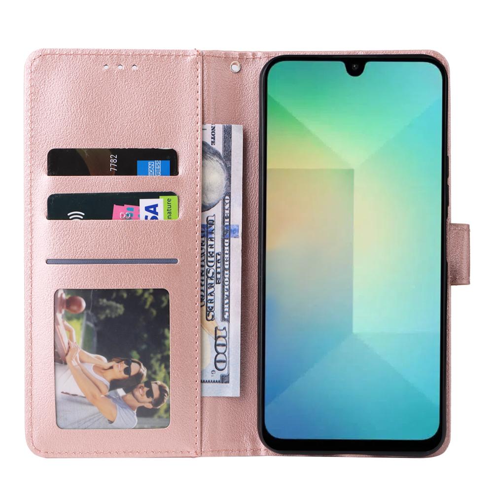 

For Samsung Galaxy A26 5G Case Wallet Stand View PU Leather Phone Cover Blue